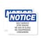 Signmission Self Service Stop Engines No Gas In Glass, 10 in W x Rectangle, Plastic OS-2PACK-NS-P-710-L-18275 - alternate 1
